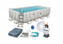 Каркасный бассейн прямоугольный для дачи Bestway Rectangular Frame 4,88х2,44х1,22м (56671)